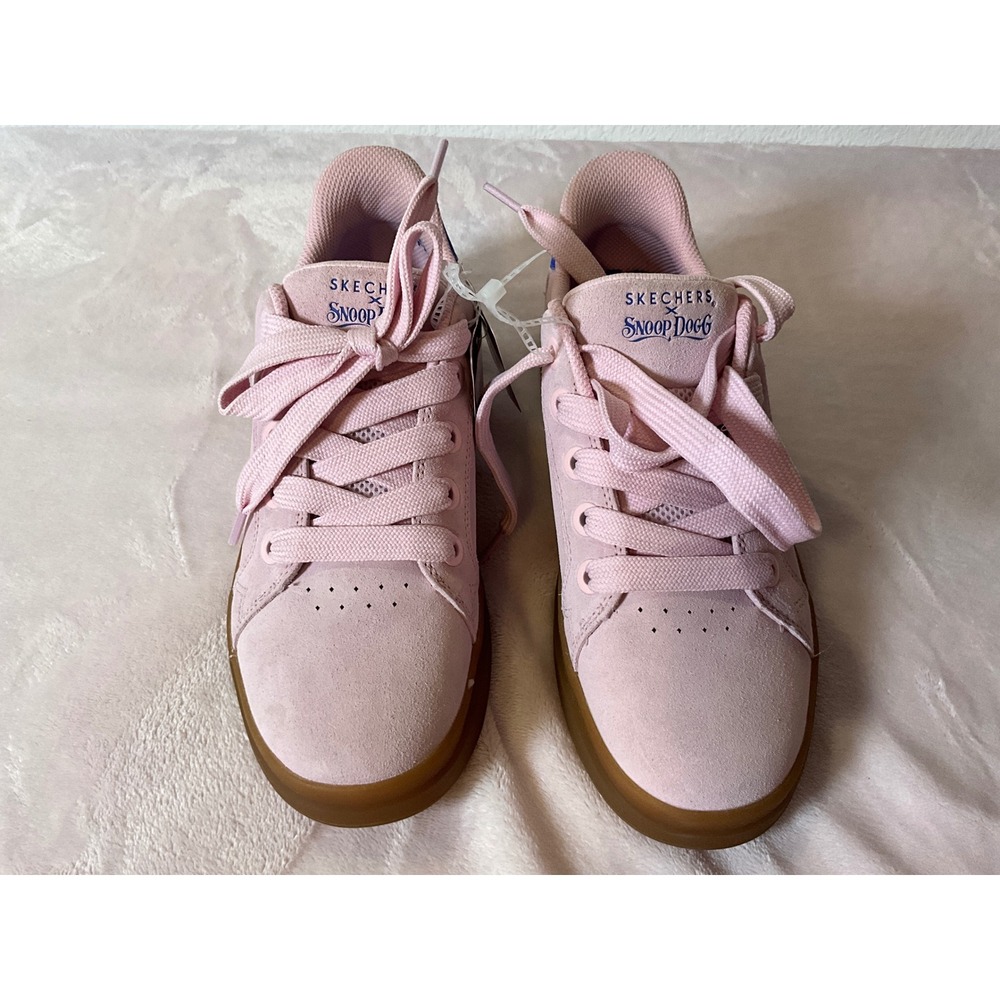 Skechers x Snoop‎ Dogg Hands Free Slip-ins Snoop One OG Pink Blue women 9.5